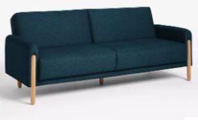 Item Description - John Lewis Show Wood Sofa Bed, Light Leg, Topaz Navy - Stock Number - 8...