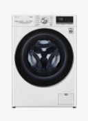 Item Description - LG F4V710WTSE Freestanding Washing Machine, 10.5kg Load, 1400rpm Spin, White...