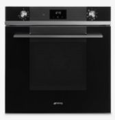 Item Description - Smeg Linea SF6100TVN1 Built In Electric Single Oven, Black Glass - Stock N...
