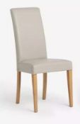 John Lewis ANYDAY Slender Faux Leather Dining Chair Taupe RRP £89