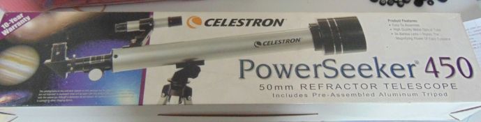 Area Z9A3. Brand New Celestron Power Seeker Telescope