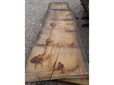 Hardwood Air Dried Sawn Timber Waney Edge / Live Edge English Sweet Chestnut Slab / Table Top