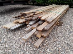 90 x Hardwood Air Dried Timber Sawn English Oak Boards / Rails