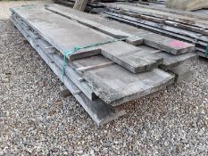 17 x Softwood Air Dried Sawn Timber Beams / Boards / Slabs