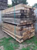 30 x Hardwood Unseasoned Timber Sawn English Oak Sleepers