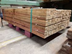 70 x Hardwood Dry Sawn African Opepe Timber Rails