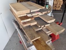 28 x Hardwood Dry Sawn Waney Edge / Live Edge / Square Edge Timber Oak, Elm, Teak, Tulip Boards