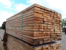 50 x Softwood Fresh Sawn Timber Mixed Larch / Douglas Fencing Rails 2