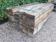 12 x Hardwood Timber Air Dried Sawn English Oak Sleepers