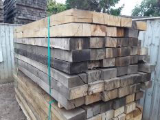30 x Hardwood Unseasoned Timber Sawn English Oak Sleepers