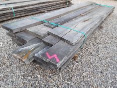 15 x Hardwood Timber Air Dried Sawn Waney Edge / Live Edge English Oak Slabs / Boards