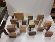 22 x Hardwood Kiln Dried Woodturning Blanks Sycamore, Oak, Elm, Beech Turning Blanks
