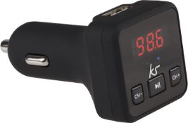 KitSound MyFM2 Bluetooth In-Car Wireless FM Transmitter. RRP £29.99 - GRADE U