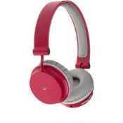 KitSound Red Metro Bluetooth Headphones. RRP £29.99 - GRADE U