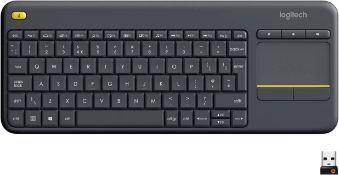 Logitech K400 Plus Wireless Touch TV Keyboard. RRP £44.99 - GRADE U