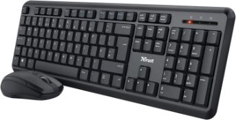 Trust Taro Wireless Keyboard and Mouse Set. RRP £29.99 - GRADE U
