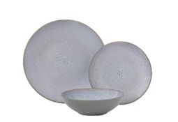 Title: (61/R8) Lot RRP £102. 3x Stoneware Grey Reactive Glaze 12 Piece Dinner Set RRP £34 Each.