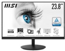 Title: (73/10F) RRP £120. MSI Pro MP242 Series 23.8 Inch Full HD 1080p Monitor. (Unit Appears To