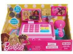 Title: (30/R9) Lot RRP £102. 3x Barbie Items. 1x Cash Register RRP £22. 2x Care Clinic Vehicle Set