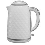 Title: (149/11D) Lot RRP £141. 7x Items. 1x White Diamond Effect Kettle With Base GTK101W-19 RRP £