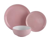 Title: (97/R8) Lot RRP £130. 89 Piece Mixed Dinner Set Items. To Include Stoneware Pink Two Tone,