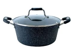 Title: (45/7B) 7x Scoville Neverstick Items. 2x 24cm Stock Pot With Lid RRP £23. 3x 20cm Saucepan