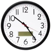 Title: (150/10I) Lot RRP £105. 7x Clock Items. 1x Dual Display Wall Clock RRP £15. 6x Silver Large
