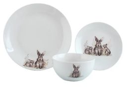 Title: (98/R8) Lot RRP £85. 97 Piece Mixed Dinner Set Items. To Include Porcelain Bunny, Porcelain