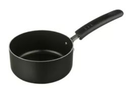 Title: (52/7C) 18x Mixed Black Non Stick Aluminium Black Pans. 1x 22cm Stock Pot With Lid. 2x 17cm
