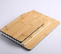 Title: (23/7H) Lot RRP £96. 12x Wooden 3 Piece Chopping Board Set RRP £8 Each. (New, Sealed Items).