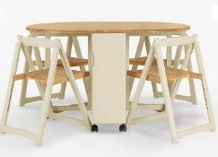 Item Description - John Lewis ANYDAY Adler Butterfly Drop Leaf Folding Dining Table and Four Ch...