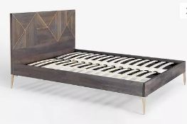 Item Description - John Lewis + Swoon Mendel Bed Frame, King Size, Grey - Stock Number - 8...