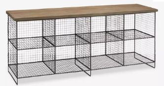 Item Description - John Lewis Restoration Shoe Rack and Bench, Grey - Stock Number - 57030...