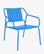 Item Description - John Lewis ANYDAY Brights Metal Garden Lounge Chair, Directoire Blue - Sto...