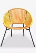 John Lewis Salsa Garden Chair, Two Tone Yellow