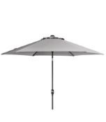 John Lewis 2.7m Parasol, Dark Grey RI002996735 Goods are damaged Product damage on receipt.. G...