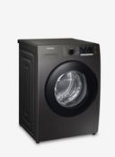Samsung Series 5 WW90TA046AX Freestanding ecobubble™ Washing Machine, 9kg Load, 1400rpm, Graphite