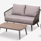 John Lewis Grey Rattan Garden Bench - Goods are faulty Chipped/dented/marked/li