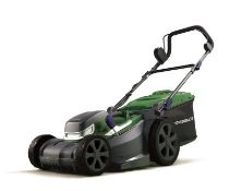 Title: (70/Mez/P) RRP £299. Powerbase 40cm 40V Cordless Electric Lawn Mower. (2x Battery & 1x Dual
