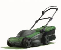 Title: (69/Mez/P) RRP £119. Powerbase 37cm 1600W Electric Rotary Lawn Mower. Features A Powerful