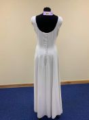 Wedding Dress. Handmade Approx. Size 10-12. Ivory Slimline Dress in Crepe.