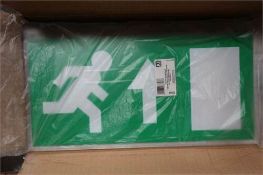 30 X Kingshield Ellhledup Legend Running Man Up Arrow Elhledm Fitting Fire Exit Sign