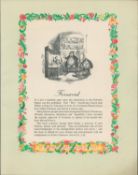 Rare 85 Years Old Guinness Genuine Double Sided Colour Illustration Print
