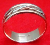 9Ct. Three Colour Gold Ring