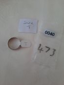Sterling Silver 6 Mm Wedding Band Size T. RRP £89. 0040/473