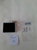 Silver Machine Engraved Ladies' Wedding Band 3 Mm. Size N. RRP £89. Code 331/010