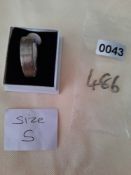 Sterling Silver 6 Mm Wedding Band. RRP £89. Size S. 0043/486