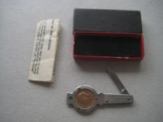 Vintage 1918 Farthing Penknife, Cased