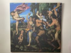 Large Italian Canvas Depicting A Biblical Scene