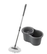 (60/6O) Lot RRP £75. 5x Addis SpinMop & 6L Bucket RRP £15 Each.